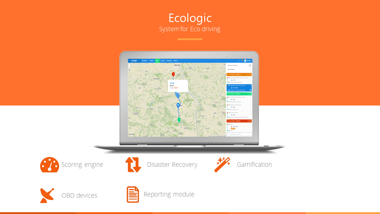 Ecologic- system for eco driving